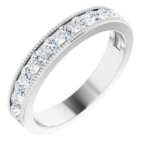 14k white 7/8 ctw diamond anniversary band 