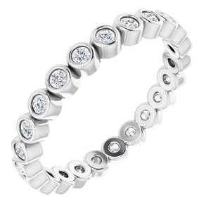 platinum 1/3 ctw diamond eternity band size 5