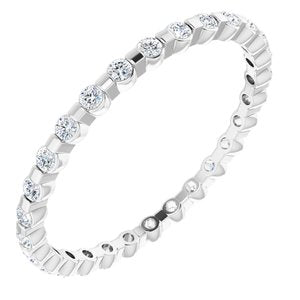 platinum 3/8 ctw diamond eternity band