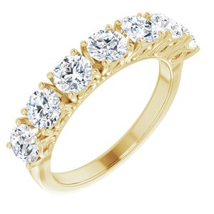 14k yellow 1 3/4 ctw diamond anniversary band