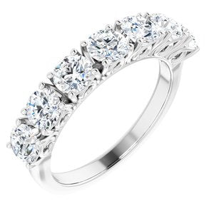 14k white 1 3/4 ctw diamond anniversary band