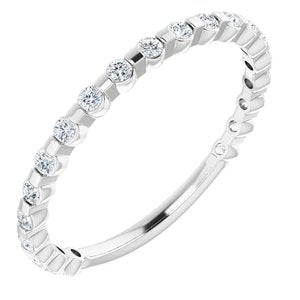 platinum 1/3 ctw diamond anniversary band