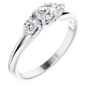 14k white 1/2 ctw diamond anniversary band