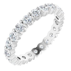 platinum 1 1/6 ctw diamond eternity band size 6