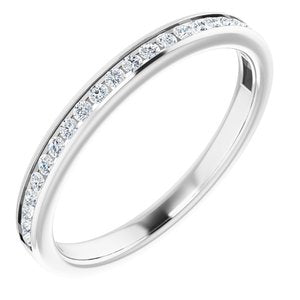 14k white 1/5 ctw diamond anniversary band