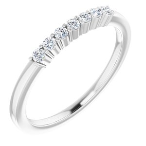 platinum 1/6 ctw diamond anniversary band