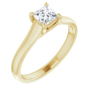 14k yellow 1/2 ctw diamond solitaire engagement ring