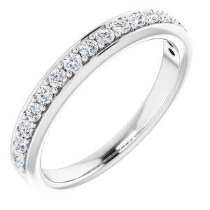 platinum 1/3 ctw diamond anniversary band  