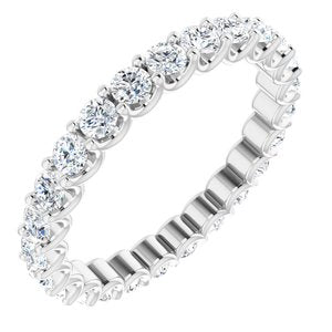 platinum 7/8 ctw diamond eternity band