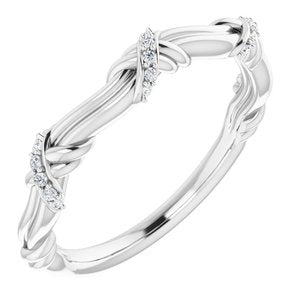 platinum .06 ctw diamond anniversary band 