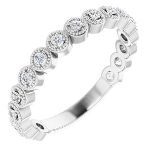 platinum 1/5 ctw diamond anniversary band 