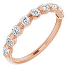 14k rose 1/2 ctw diamond anniversary band  