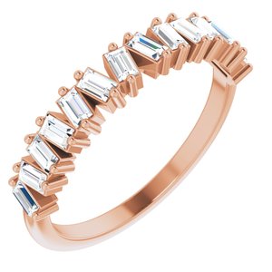 14k rose 1/2 ctw diamond anniversary band 