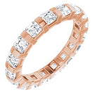 14k rose 1 3/4 ctw diamond eternity band 