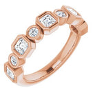 14k rose 1 ctw diamond anniversary band  