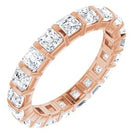 14k rose 1 9/10 ctw diamond eternity band 