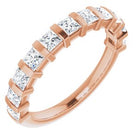 14k rose 1 ctw diamond anniversary band 