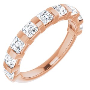 14k rose 1 3/8 ctw diamond anniversary band 