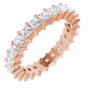 14k rose 1 3/4 ctw diamond square eternity band size 5