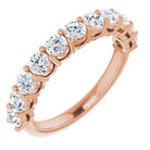 14k rose 1 ctw diamond anniversary band