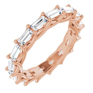 14k rose 1 3/8 ctw diamond eternity band 