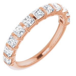 14k rose 1 1/8 ctw diamond anniversary band 