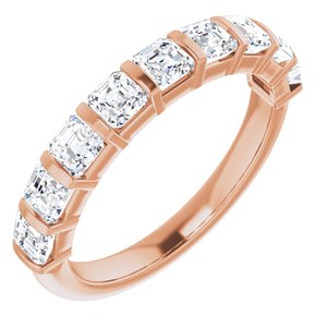 14k rose 1 3/8 ctw diamond anniversary band 