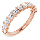 14k rose 1 ctw diamond anniversary band 