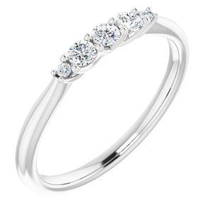 platinum 1/5 ctw diamond anniversary band