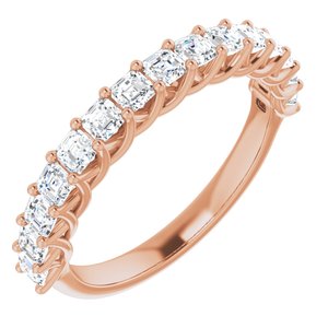 14k rose 1 1/8 ctw diamond anniversary band