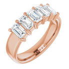 14k rose 1 5/8 ctw diamond anniversary band