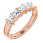 14k rose 1 ctw diamond anniversary band