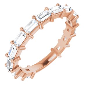 14k rose 1 1/2 ctw diamond anniversary band