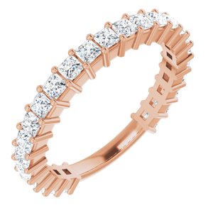 14k rose 1 1/4 ctw diamond anniversary band