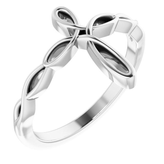 sterling silver cross ring