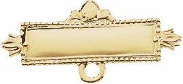 14k yellow baptismal pin  