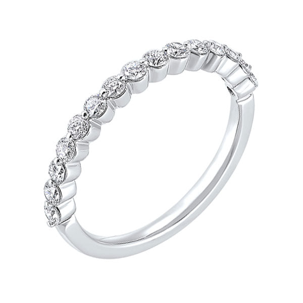 prong set diamond band 14k white gold (1 ct. tw.)