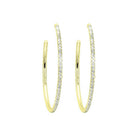 diamond ultra-slim hoop earrings in 14k yellow gold (1/20ctw)