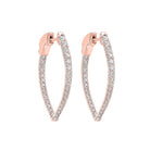 in-out diamond hoop earrings in 14k rose gold (1 ct. tw.)