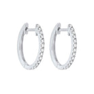 prong set diamond hoop earrings in 14k white gold (1/4 ct. tw.) si2 - g/h