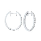 prong set diamond hoop earrings in 14k white gold (3/4 ct. tw.) si2 - g/h