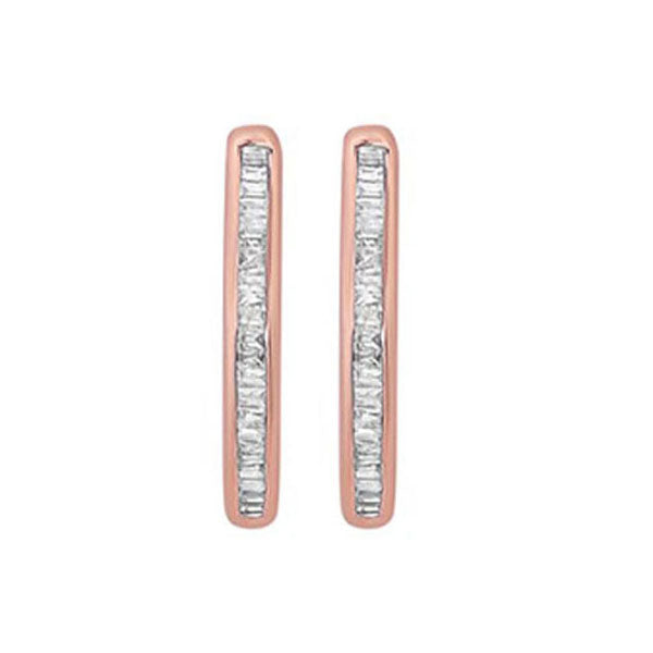 diamond v-shaped oblong j-hoop earrings in 14k gold (1/2 ctw)