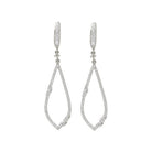 open teardrop diamond earrings in 14k white gold (1/2 ct. tw.)