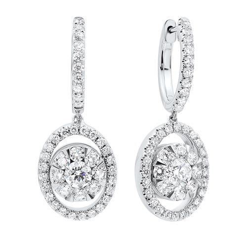 diamond drop round earrings in 14k white gold (1/2 ct. tw.)