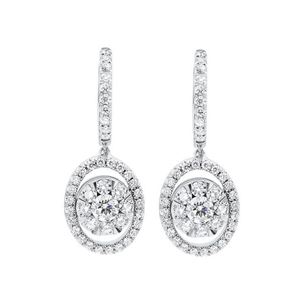 diamond drop round earrings in 14k white gold (1/2 ct. tw.)