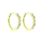 geometric diamond earrings in 14k yellow gold (1/7 ct. tw.)