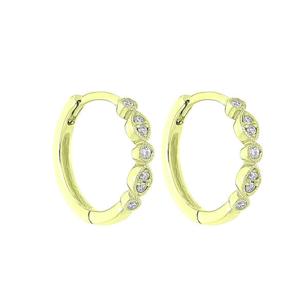 geometric diamond earrings in 14k yellow gold (1/7 ct. tw.)