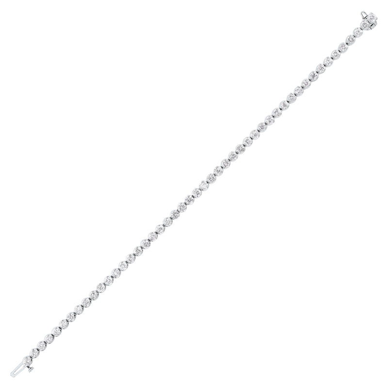 diamond tennis bracelet in 14k white gold (5 ctw)
