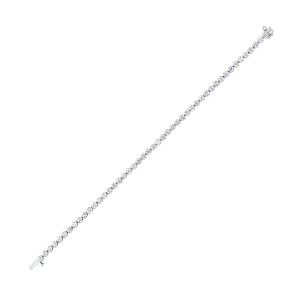 diamond tennis bracelet in 14k white gold (5 ctw)