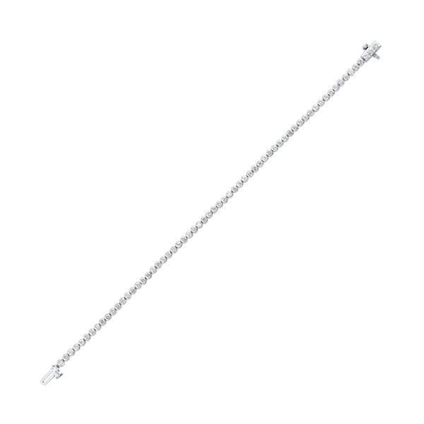 diamond tennis bracelet in 14k white gold (2 ctw)